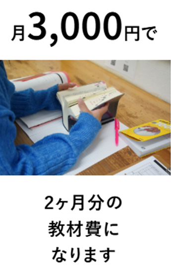 月3,000円で生徒8人に1ヶ月間、食事を提供できます