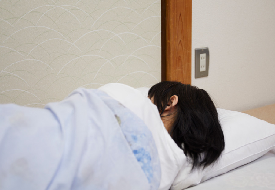 お母さんは病気を患っている