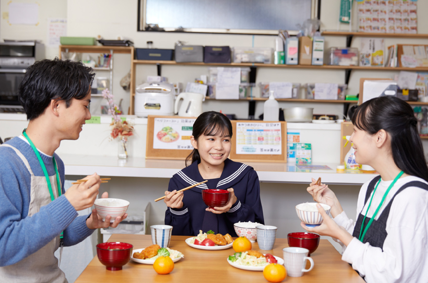 「ごちそうさま」や「ただいま」を言い合える団らんを
