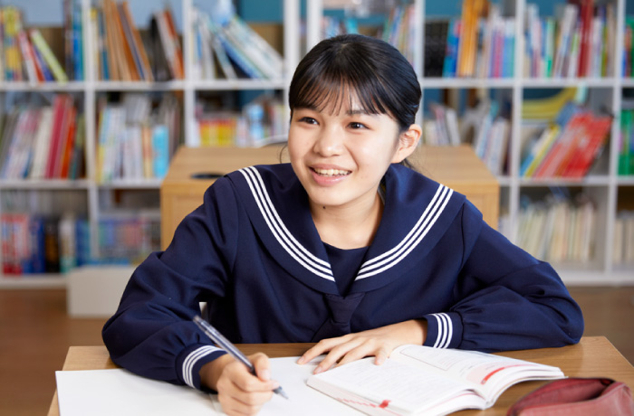 高校進学に向けて勉強を頑張っています。